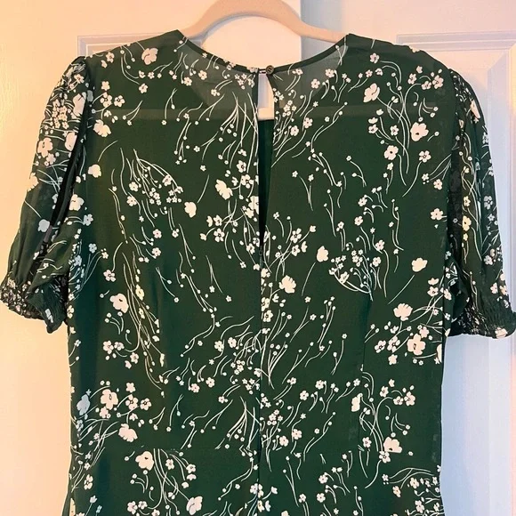 Reformation Green Floral Mini Dress - Picture 12 of 16